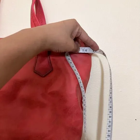 NWT Dolce Vita‎ Vegan Suede Leather Callum Tote Handbag Red Anthropologie - Picture 10 of 10